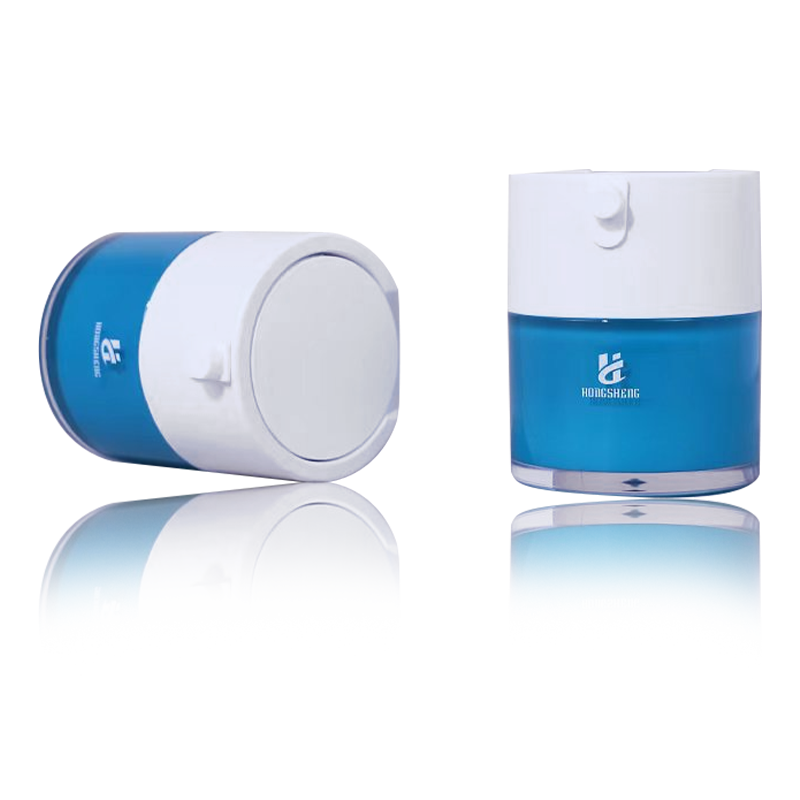 HS-036 Niebieski 30G 1 uncja Plastikowy akrylowy słoik kosmetyczny Pojemniki na krem Plastikowy słoik na serum do kosmetyków i pielęgnacji skóry