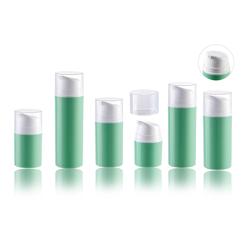 HS-037B Ekologiczne plastikowe butelki z pompką próżniową do kremów i balsamów