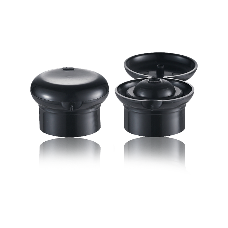 HY-M01 24/410 Plastikowa zakrętka grzybkowa czarna do butelki