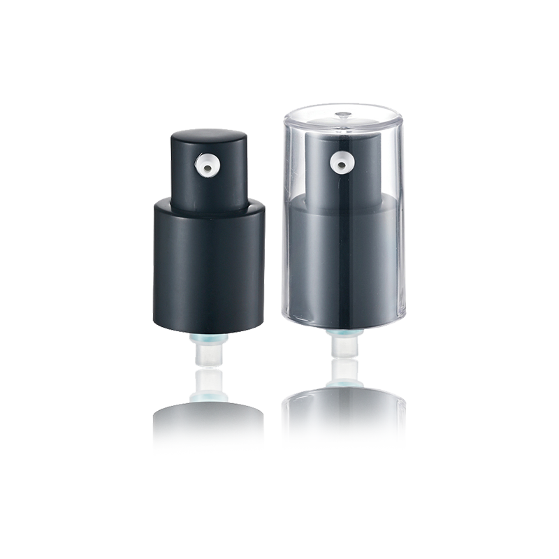 Dystrybutor cieczy z czarną głowicą pompy kosmetycznej - HY17A-01