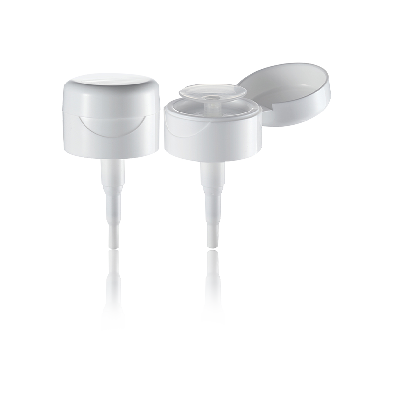 Dozownik płynu do kosmetyków z odchylaną górną częścią, obsługiwaną jedną ręką, HY32A-59